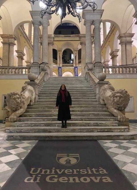 Marta Queralt comença la seva estada a la Università di Genova (Itàlia).